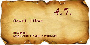 Azari Tibor névjegykártya